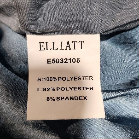 *NWT Elliat Revolve Cassini women's blue one shoulder Asymmetrical midi dress M - Picture 10 of 11